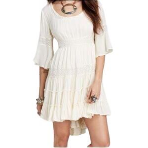 Free People Women's Dream Cloud Flowy Boho Coastal Beachy Dress Size‎ Small